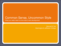 common sense slide